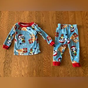 Kids Bluey Pajamas Set - Blue and Red